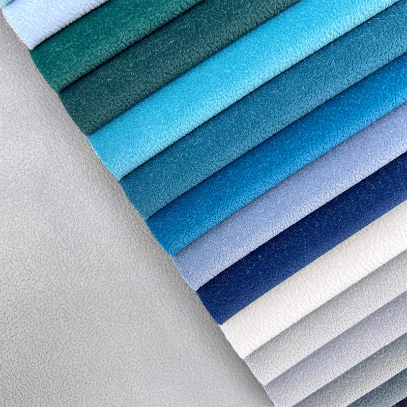 Matte Color Small Pattern Classic Velvet Sofa Fabric Smooth Texture Pets Friendly Fabric