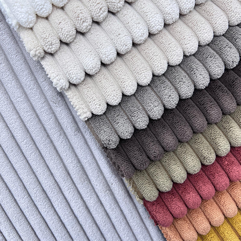 New Arrival Multiple Colour 100% Polyester Heavy Vintage Corduroy Furniture Fabric