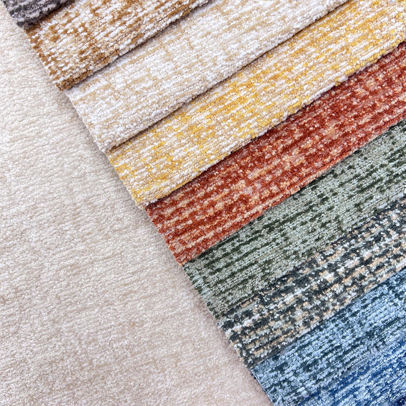 Polyester Waterproof Soft Luxury Home Textile Upholstery Jacquard Boucle Sofa Velvet Fabric