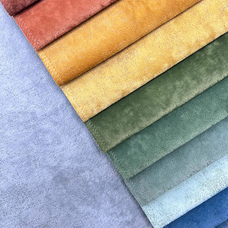 Velvet Fabric for Furniture Nonwoven Fabric for Home Textile Sofa Mattress Polyester Knitted Fabric