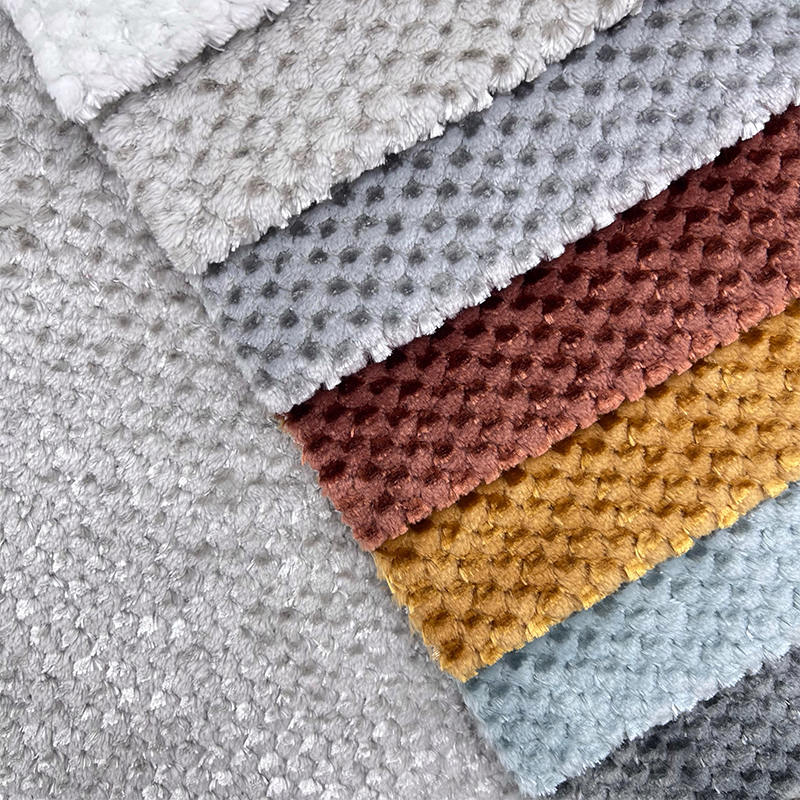 Factory Directly Wholesale Price Polyester Plush Felt Fabric Textile Raw Material for Sofa