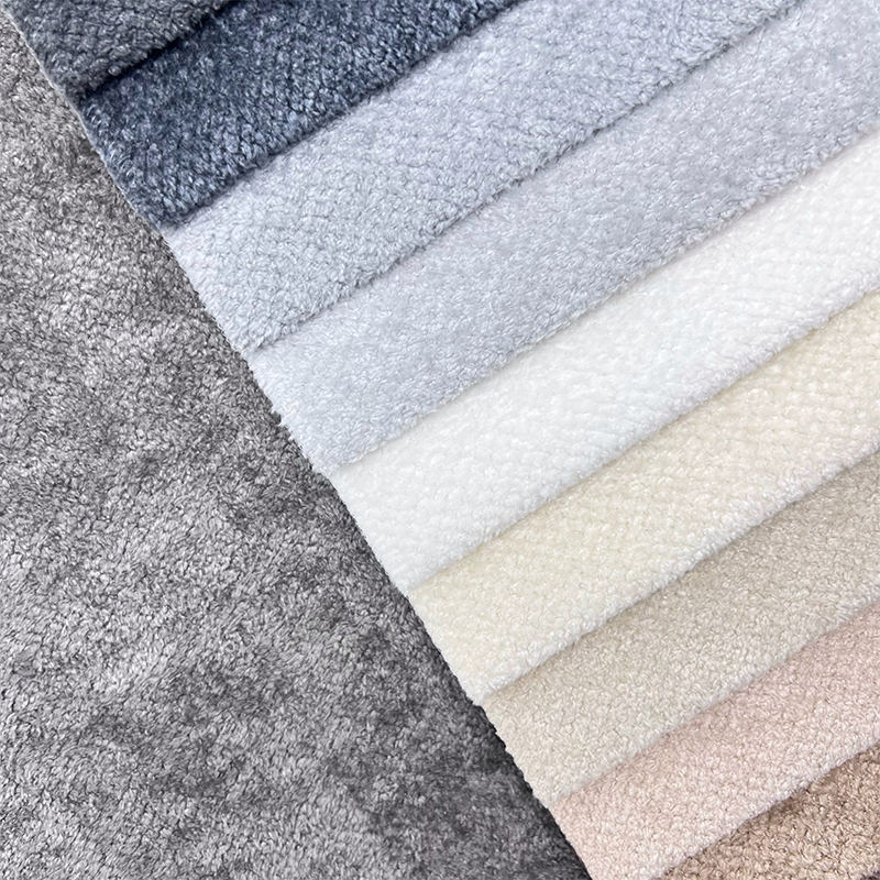 Breathable Upholstery Knitted Fabric Waterproof Luxury Brand Velvet Sofa Fabrics