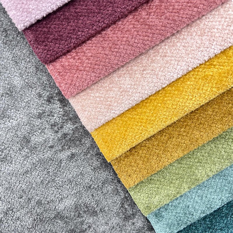 Breathable Upholstery Knitted Fabric Waterproof Luxury Brand Velvet Sofa Fabrics